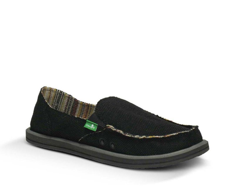Chaussures Sanuk Donna Hemp Femme - Noir LZQVSN157